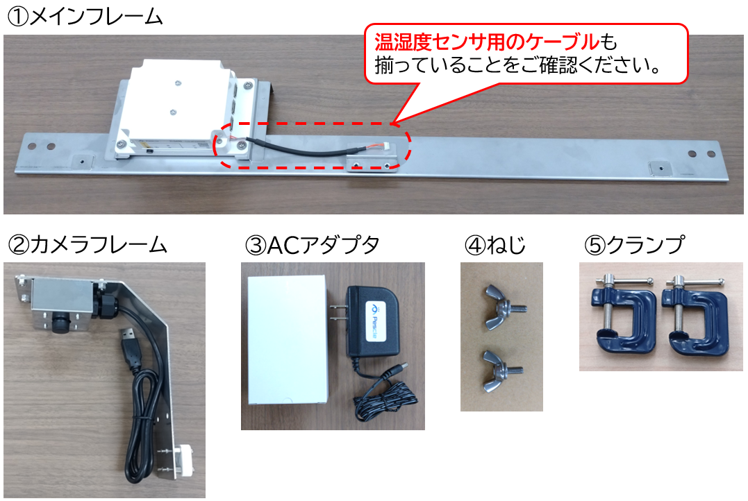 PIF‐02 同梱物